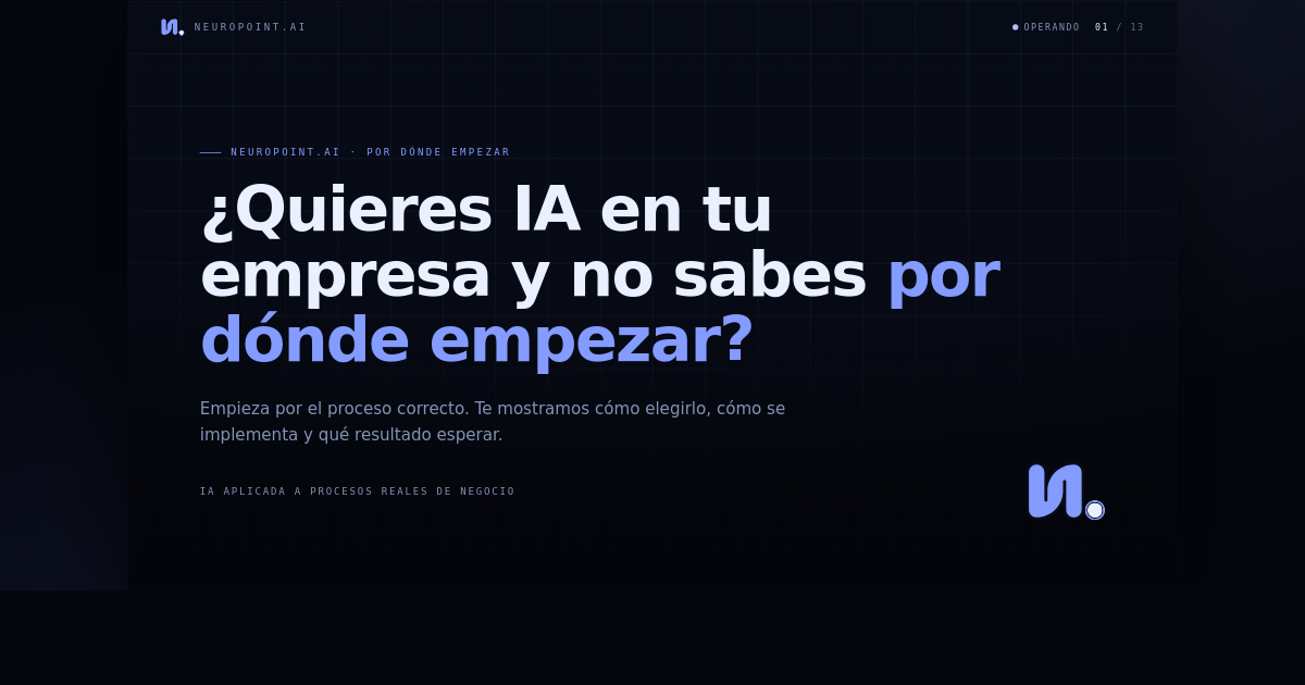 Portada: ¿Quieres IA y no sabes por dónde empezar?